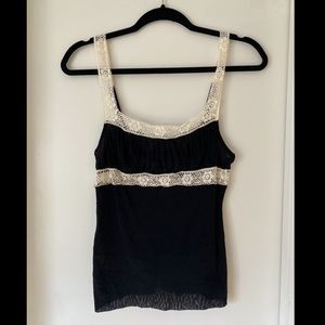 Cosabella Crochet/Sheer Tank Top